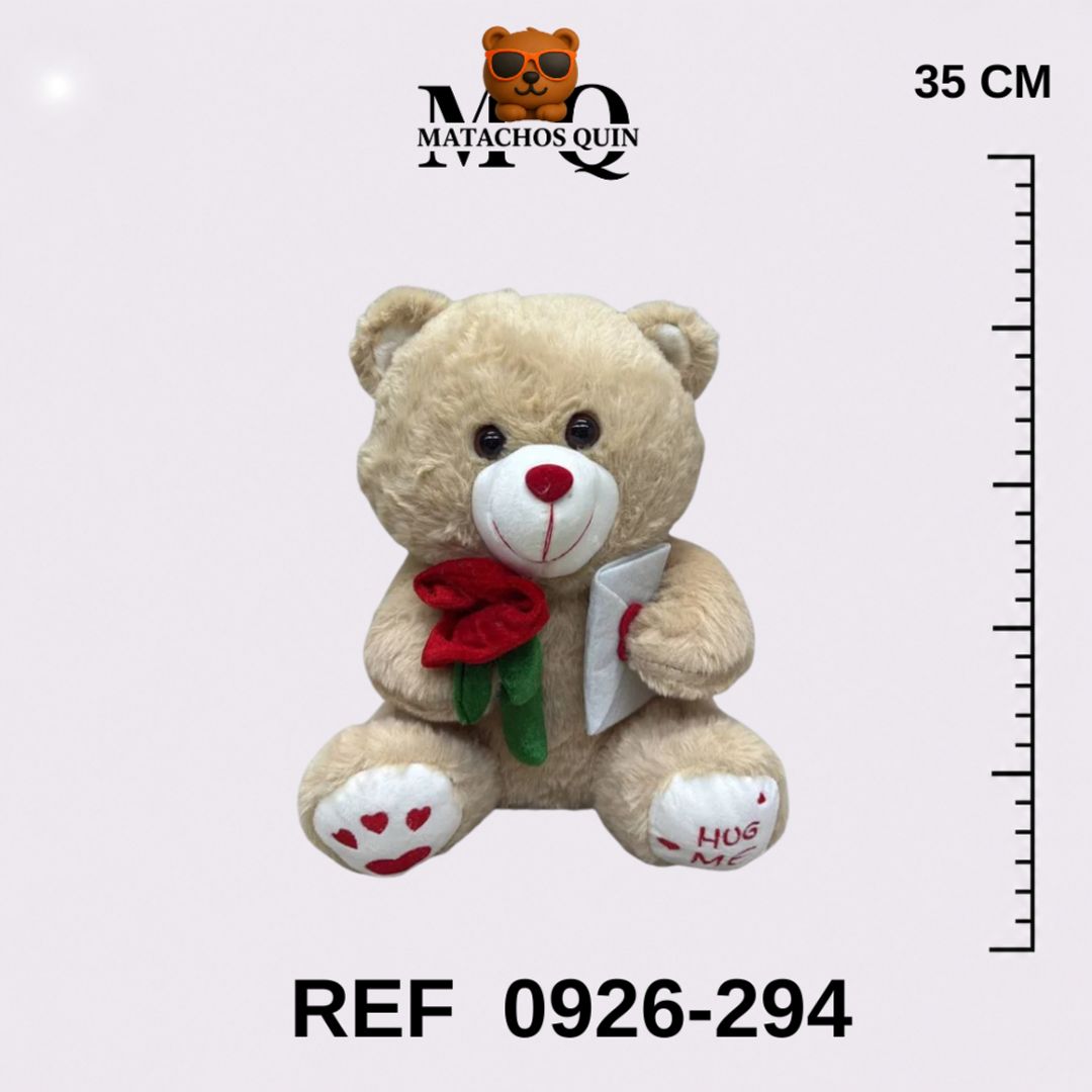 OSO SURTIDO CON ROSA Y CARTA