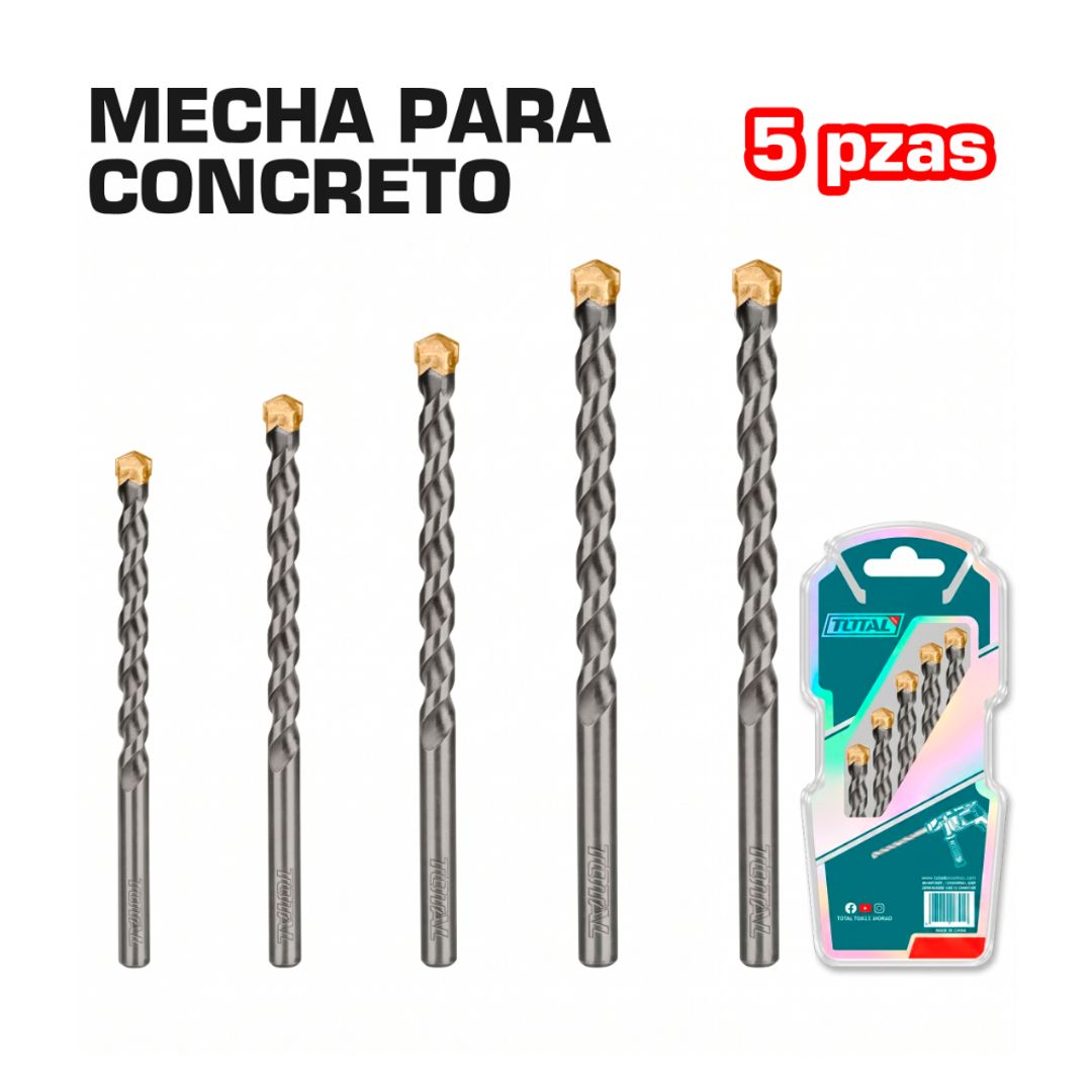 MECHA PARA CONCRETO 5 PIEZAS