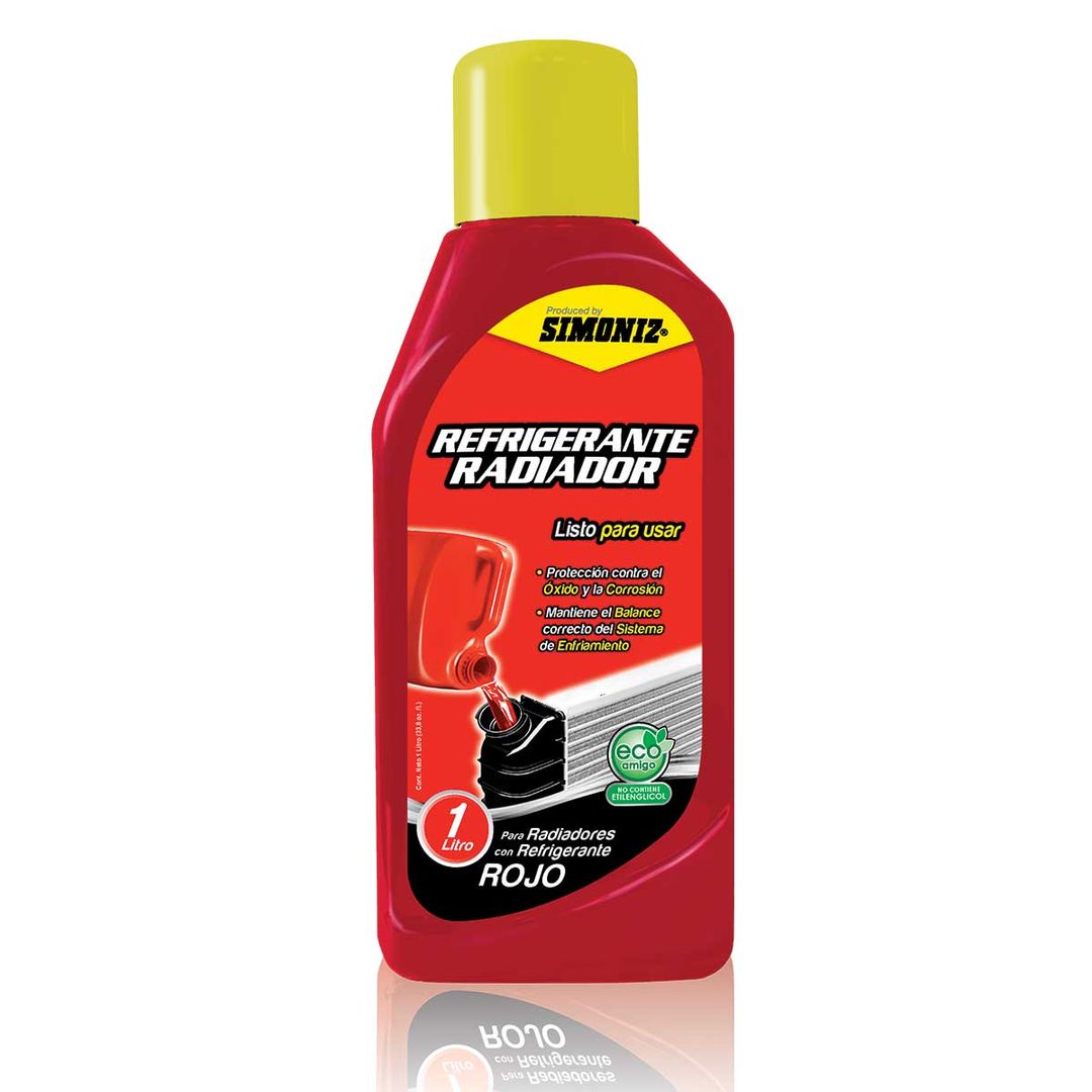 REFRIGERANTE RADIADOR SIMONIZ QUALITOR ROJO X 1 LITRO