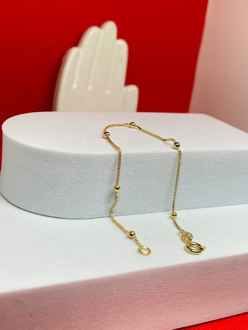 Pulsera veneciana de puntos de 18cm