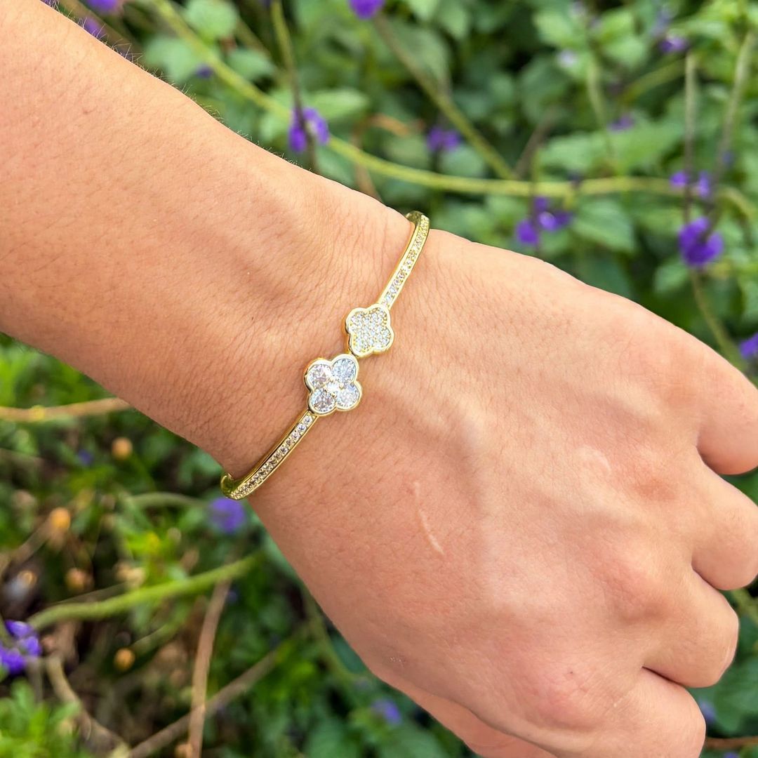 Brazalete trébol Doble 