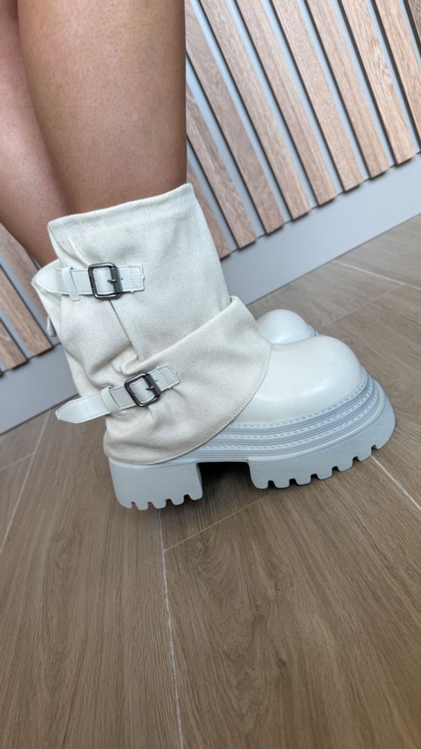BOTAS BEIGE DENIM 