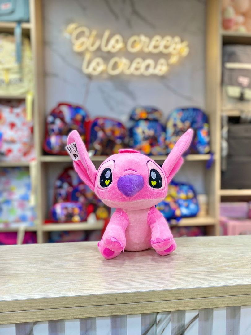 STICH Y ÁNGELA OJOS CORAZÓN ( 23 CM )