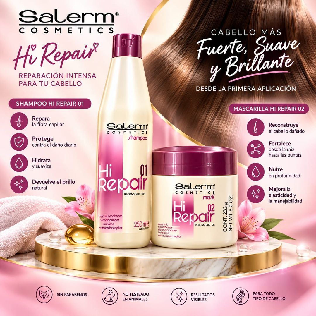 SALERM SHAMPOO+MASCARILLA HAIR REPAIR 250 ML