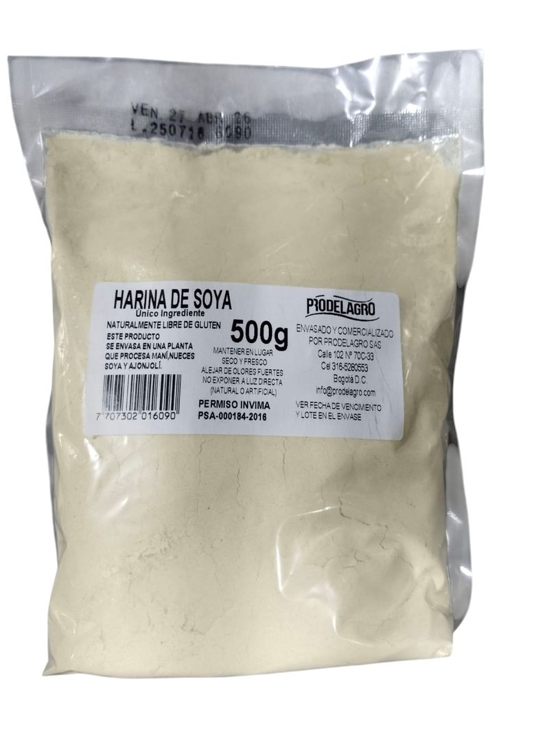 HARINA SOYA PRODELAGRO*500G