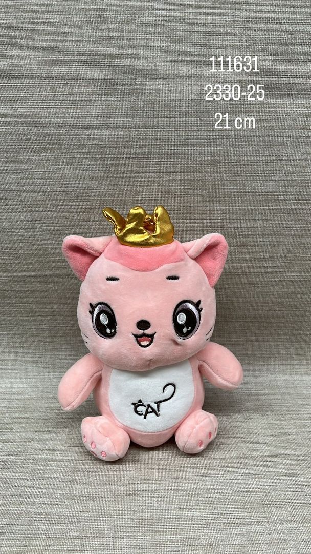 GATO CON CORONA 21 CM