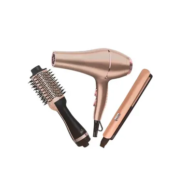 COMBO PLANCHA CEPILLO Y SECADOR KERATINA PRONOVA PRO-2623 - imagen 1