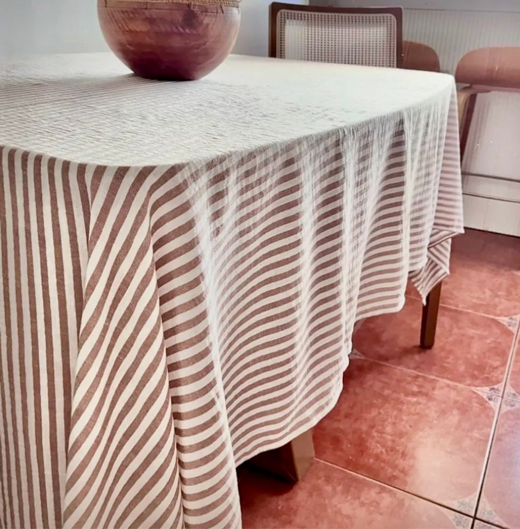 Mantel Algodón Rayado 