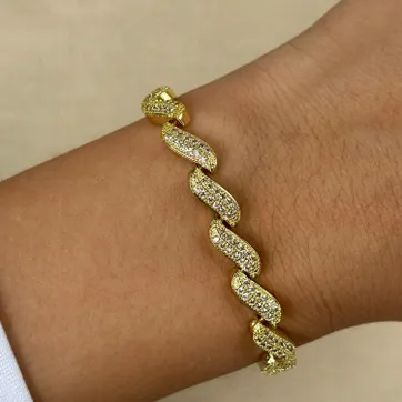 Imagen del producto Pulsera entrelazada circones 