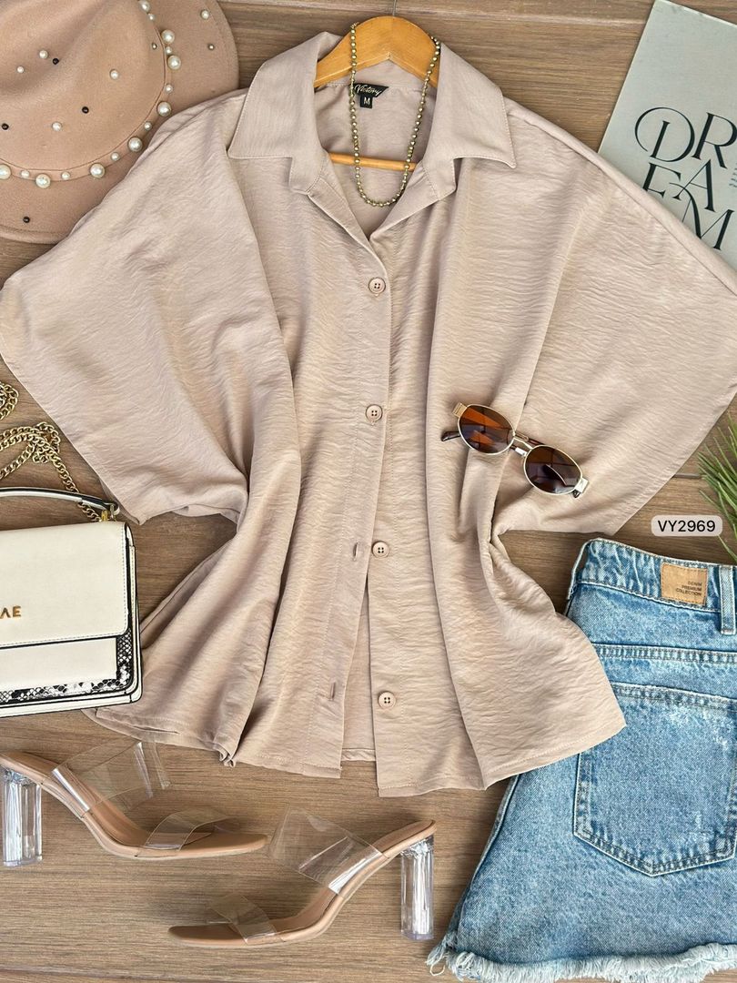 CAMISERA MANGA ANCHA VY2969
