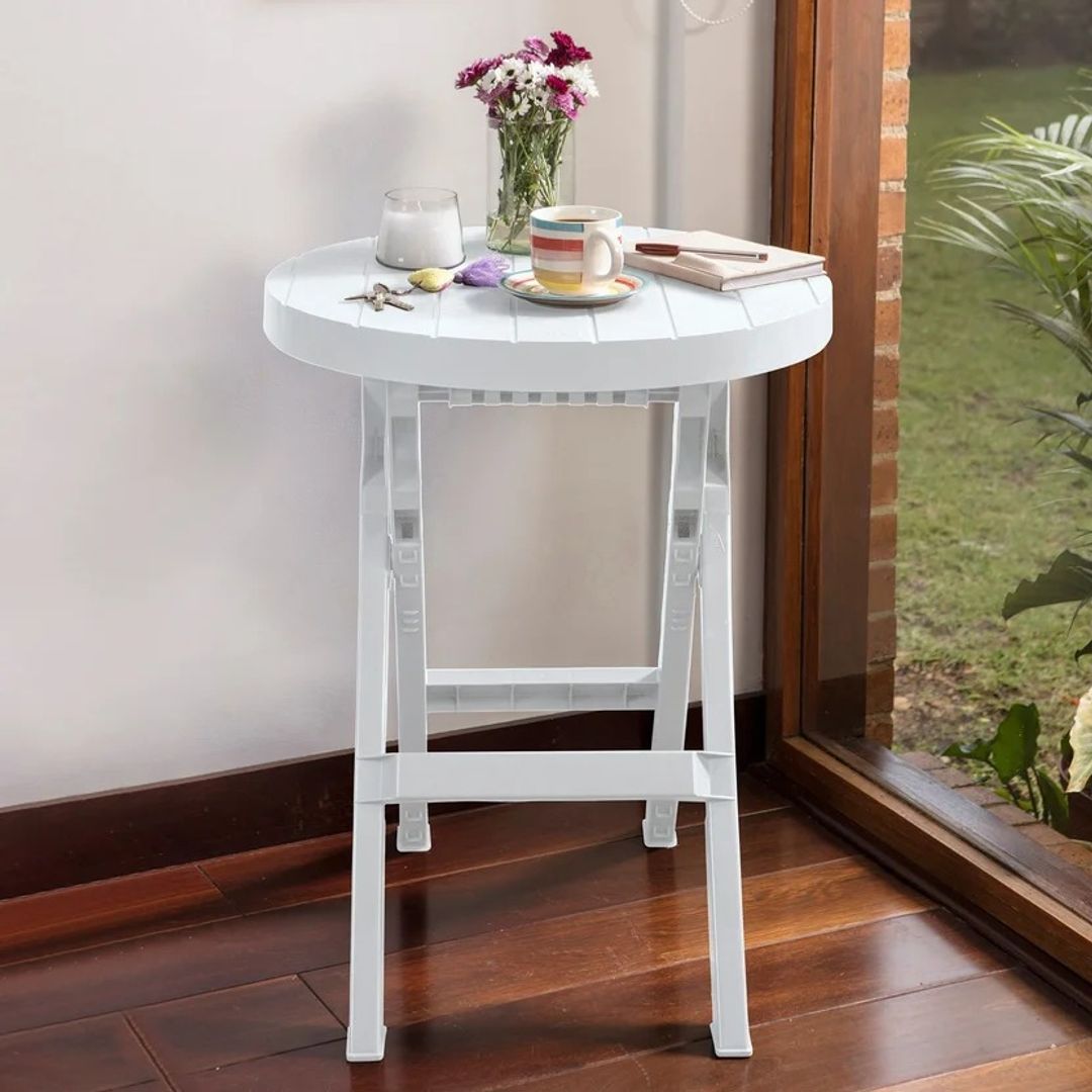  MESA RIMAX REDONDA PLEGABLE GRIS HIELO