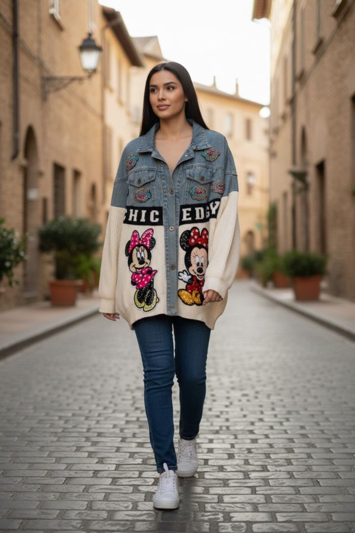 CHAQUETA MICKEY LAN Y DENIM