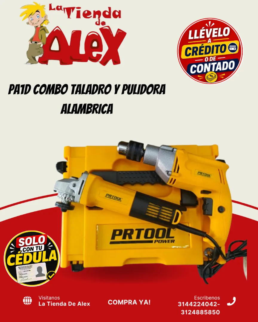 PA1D COMBO TALADRO Y PULIDORA ALAMBRICA