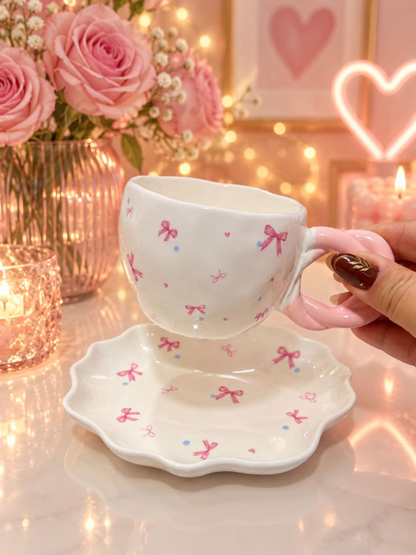 Set Mug plato arabesco 