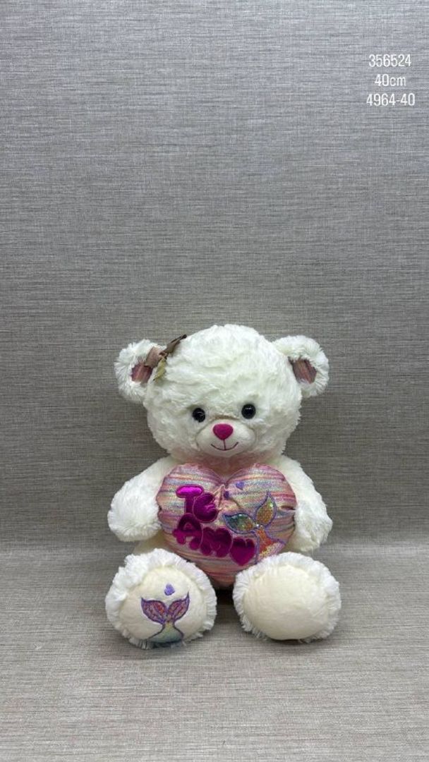 OSO CON CORAZÓN DE SIRENA 40 CM