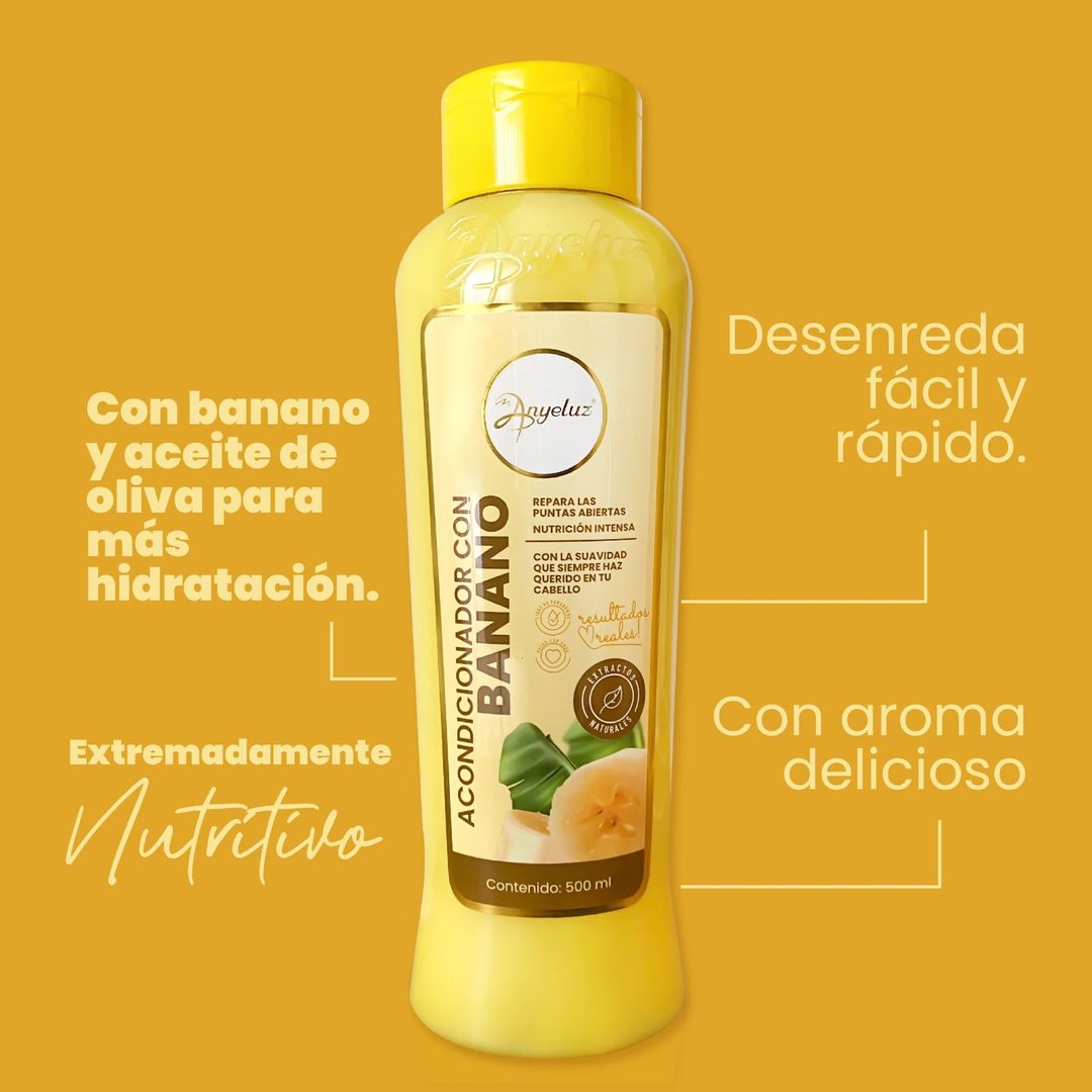 Acondicionador de Banano y Aceite de Oliva ANYELUZ
