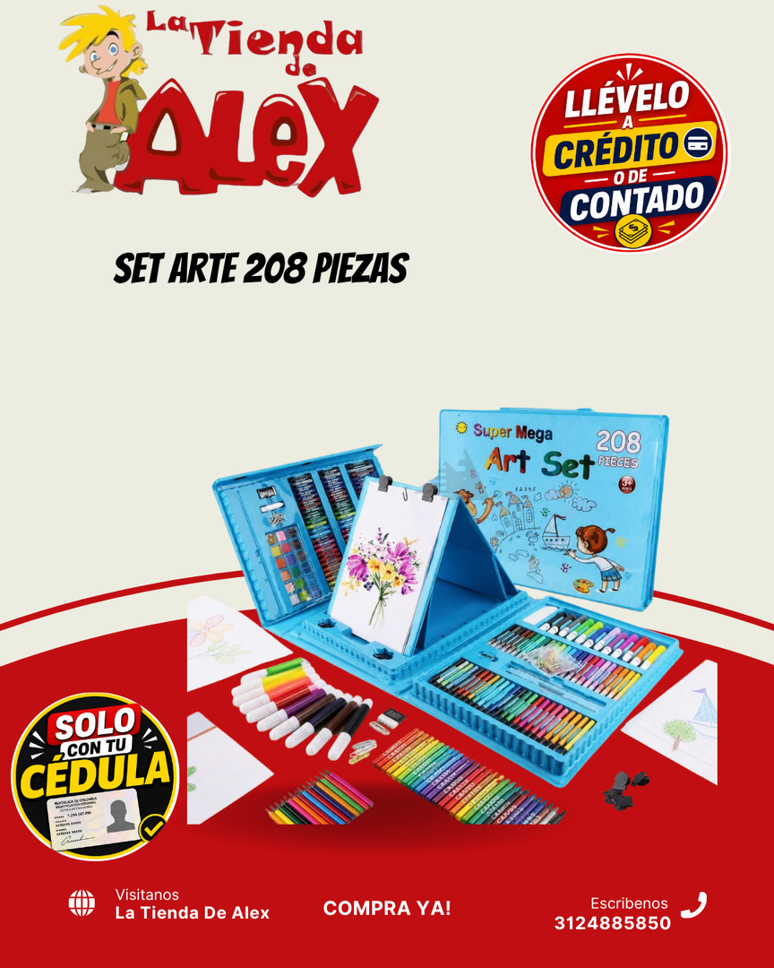 SET ARTE 208 PIEZAS