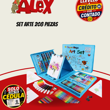 Imagen del producto SET ARTE 208 PIEZAS
