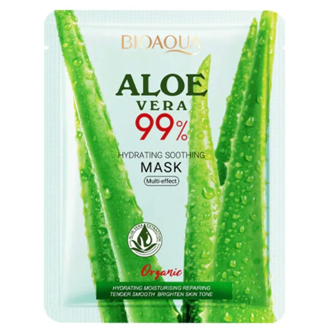 MASCARILLA FACIAL EN VELO ALOE VERA 99% BIOAQUA 