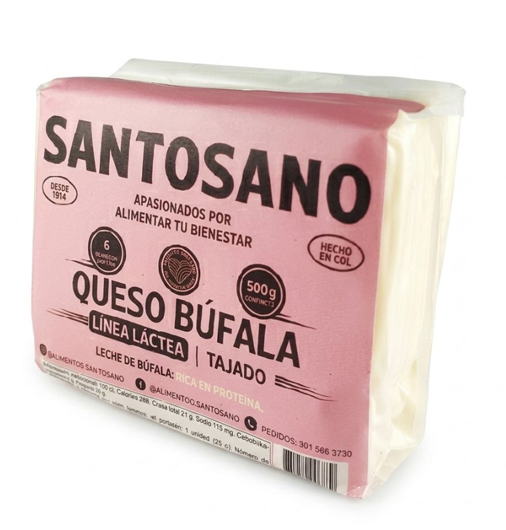 MOZZARELLA BUFALA TAJADO 100% X 250GR