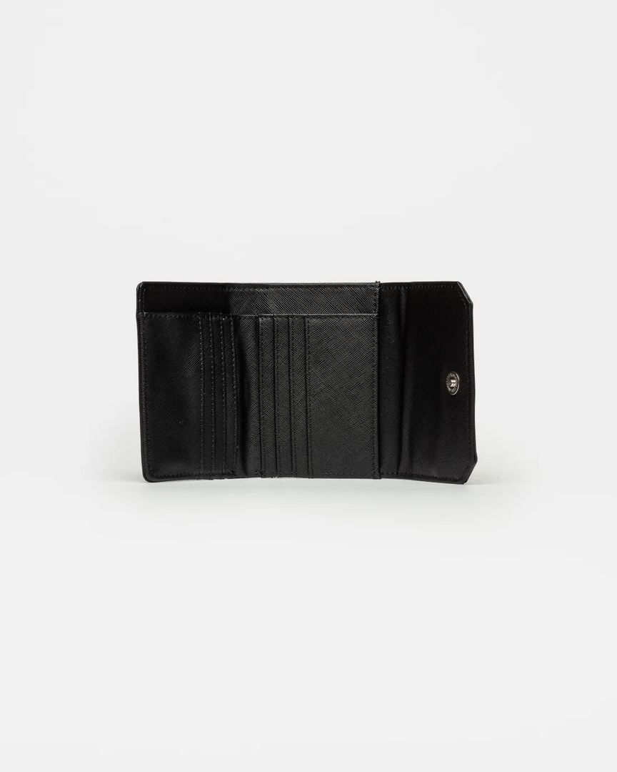BILLETERA P&P EFECTO CUERO NEGRO