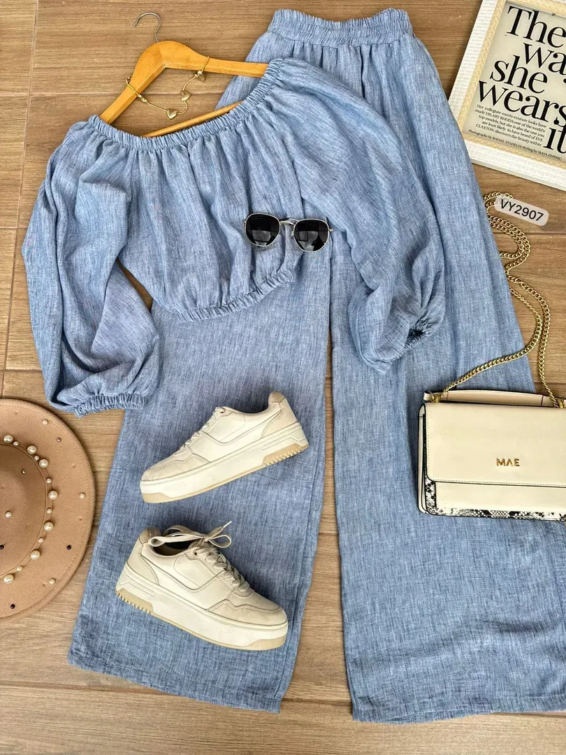 Conjunto blusa + pantalón