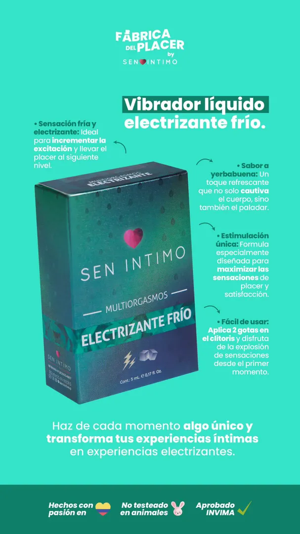 Multiorgasmos Electrizante Frío X 5 ml