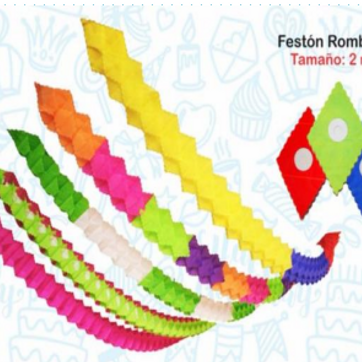 Imagen del producto FESTON ROMBO X 4 UNIDADES 2MTS C/U 
