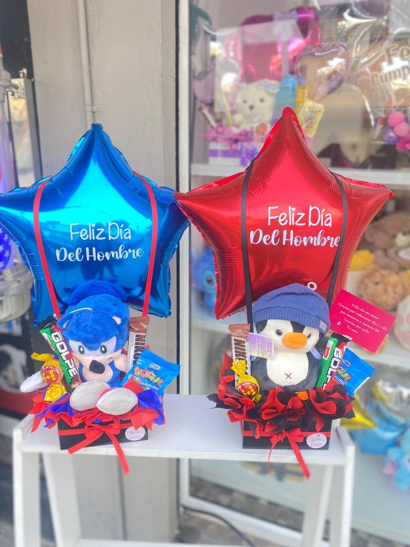 Peluche y chocolates 