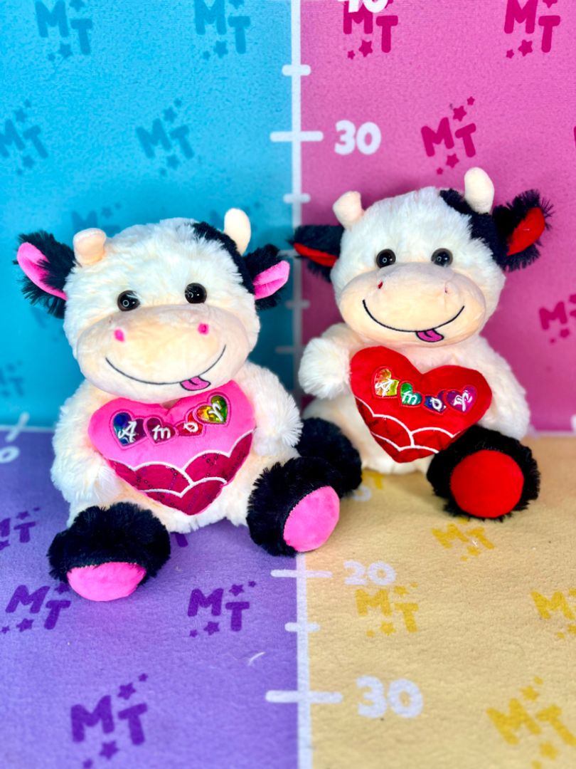 Vaca corazon amor 25cm PLS