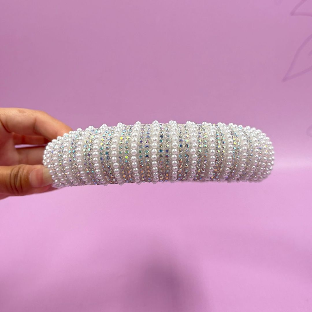 DIADEMA PERLAS BLANCAS