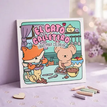 LIBRO PARA COLOREAR EL GATO GALLETERO - imagen 1