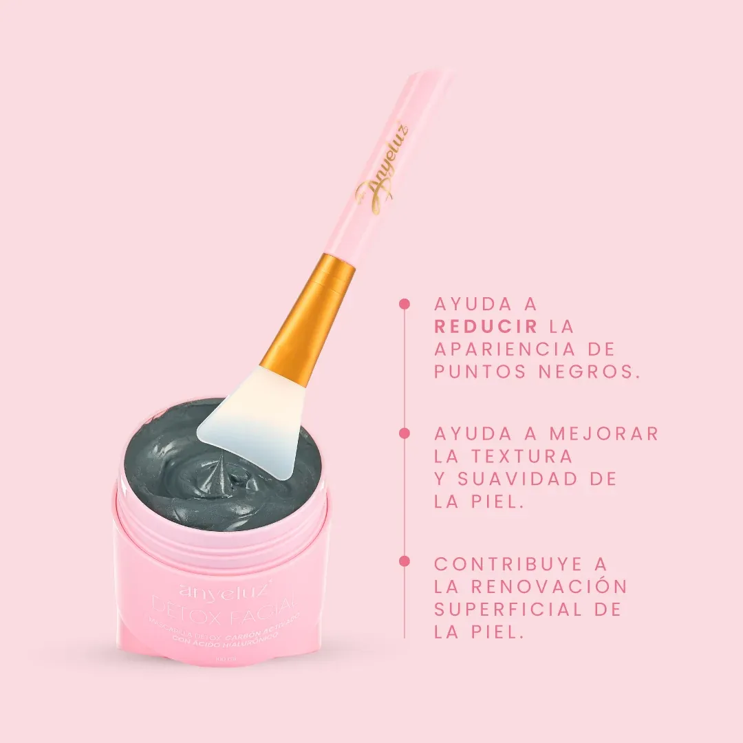Mascarilla Detox yoga facial carbón activado 