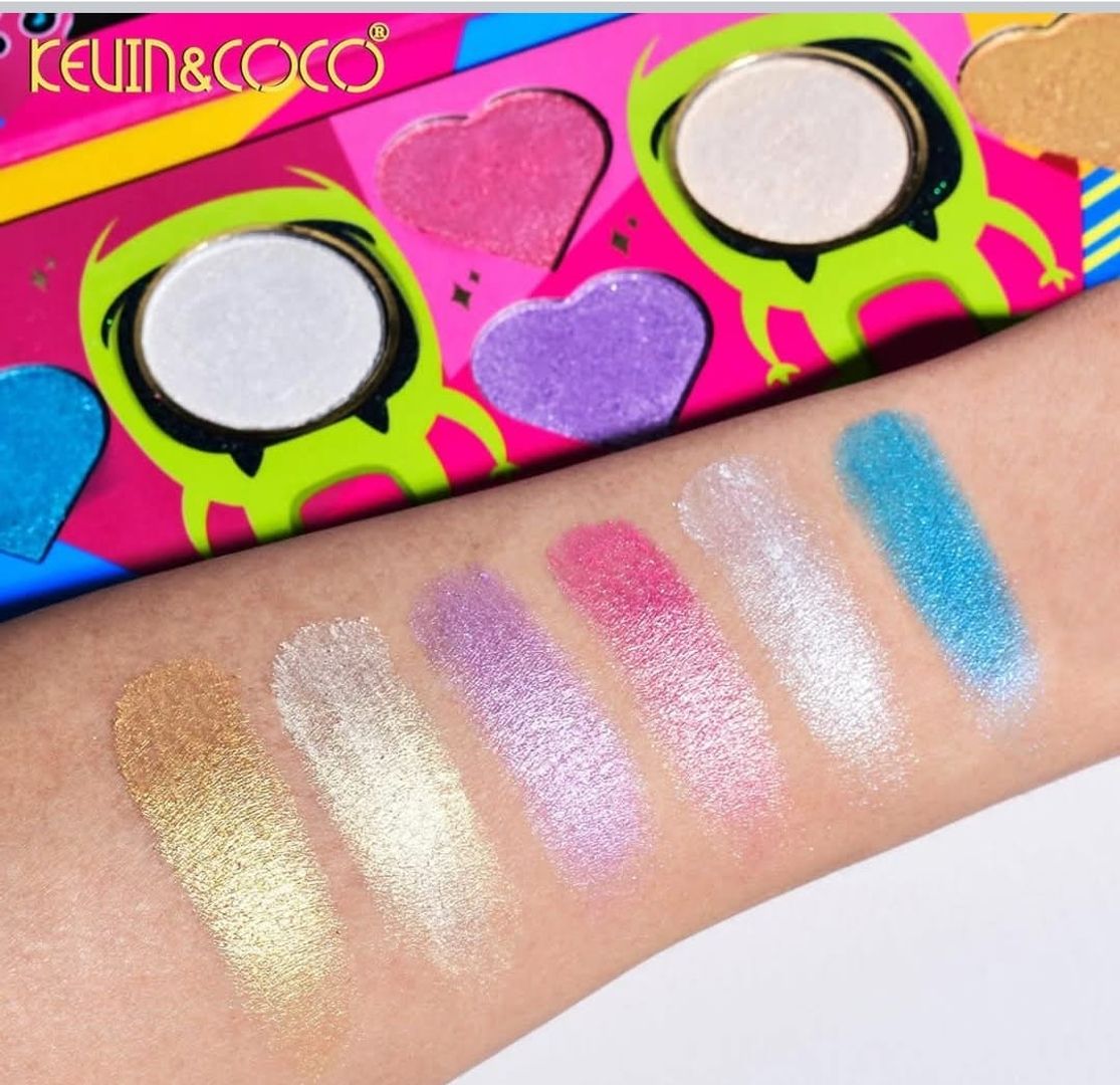 604- PALETA DE ILUMINADOR MOTIVOS 6 TONOS KEVIN COCO