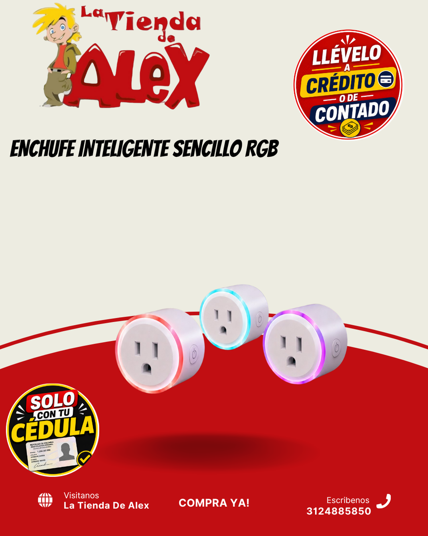 ENCHUFE INTELIGENTE SENCILLO RGB
