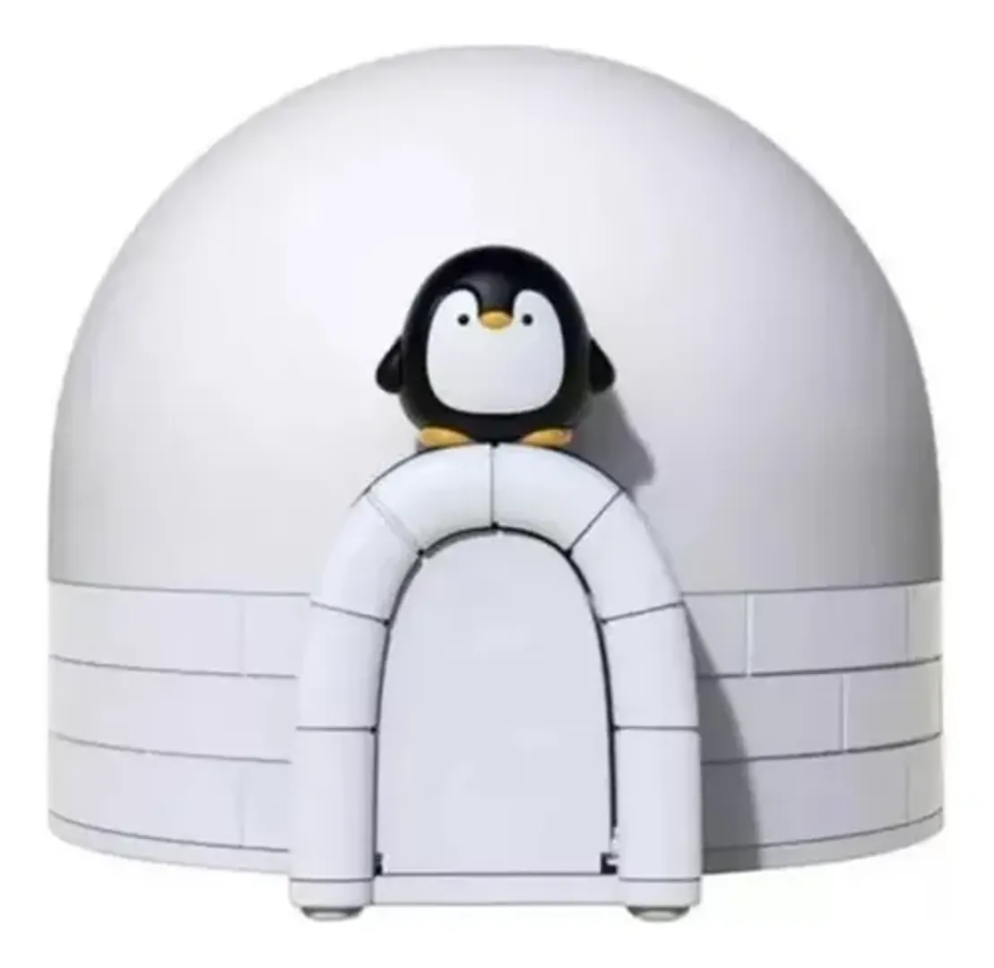 LAMPARA PROYECTOR MULTIFUNCIONAL IGLU PINGUINO CON CONTROL REMOTO