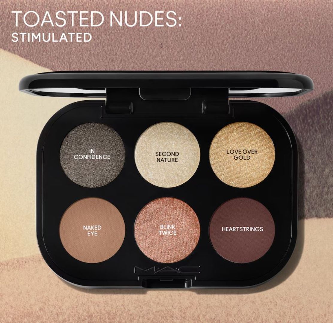 MAC CONNECT IN COLOUR NUDE X6 PALETTE NUDE BOARD