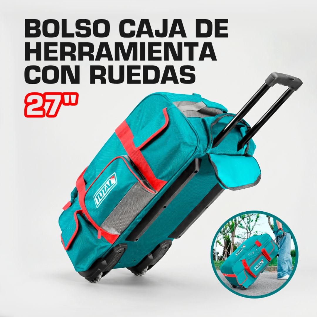 BOLSO CAJA DE HERRAMIENTA CON RUEDAS DE 27" 