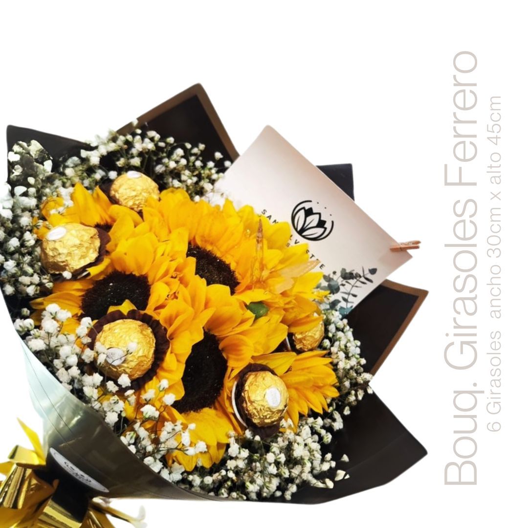 BOUQUET FERRERO GIRASOLES 