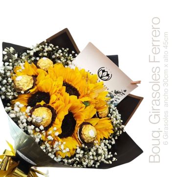 Imagen del producto BOUQUET FERRERO GIRASOLES 