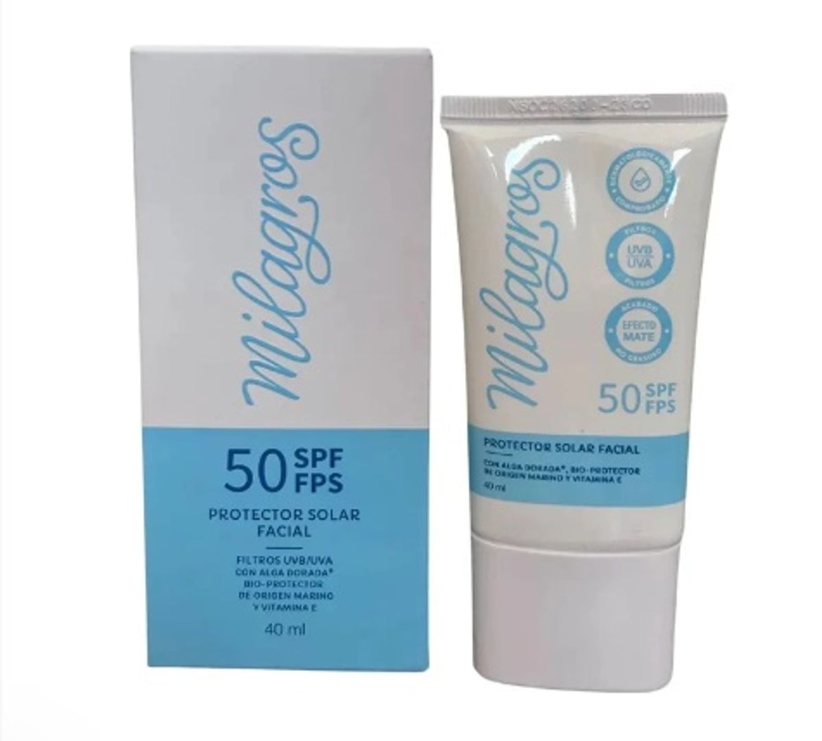 Protector Solar Sin Color Milagros 40ML