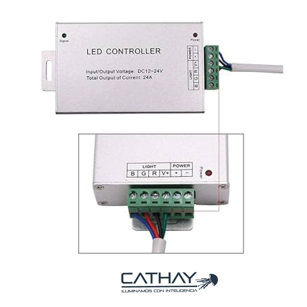 CONTROLADOR PARA NEÓN RGB 12V