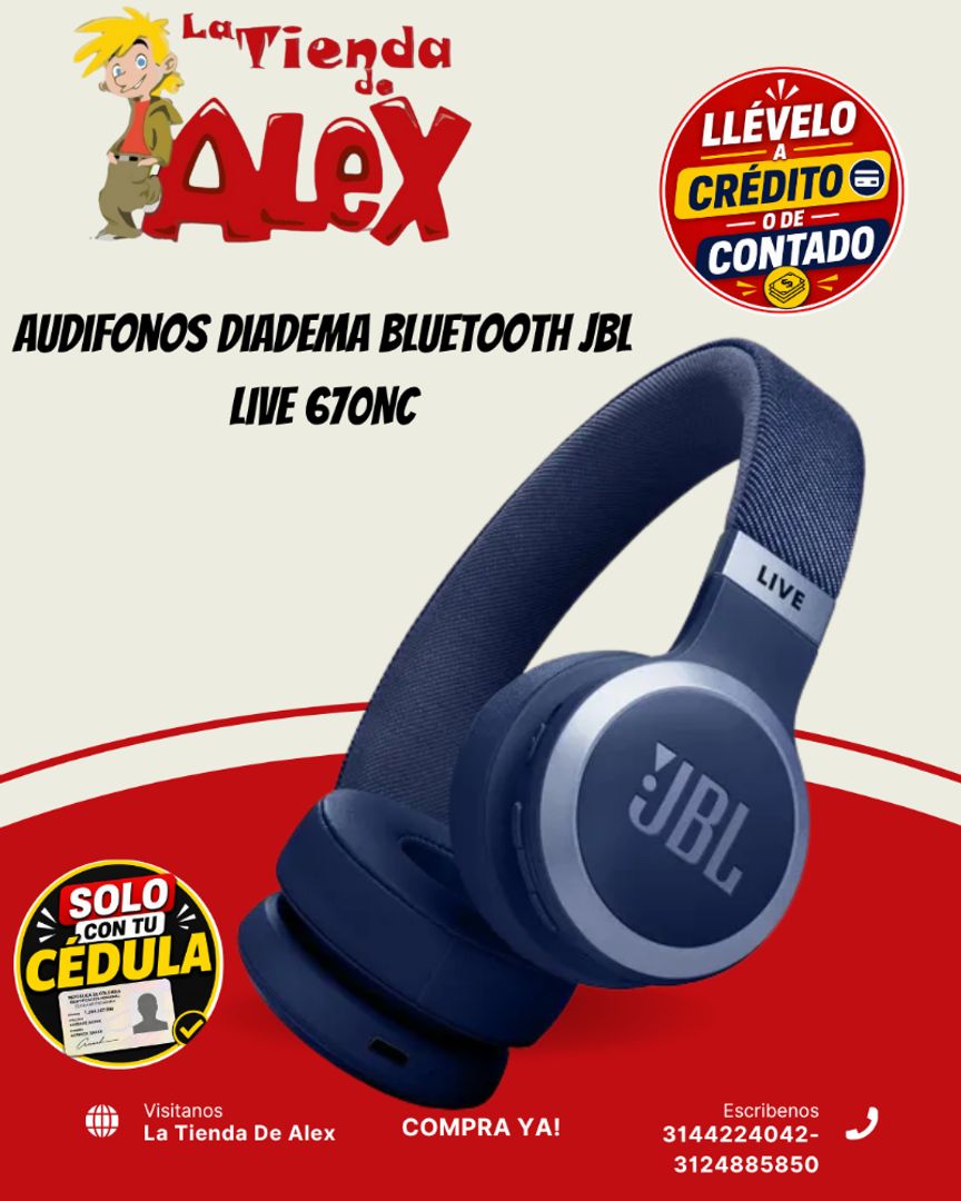 Audifonos Diadema Bluetooth JBL  Live 670NC