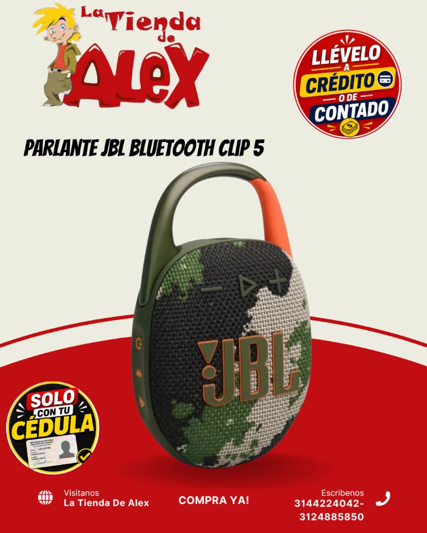 Parlante JBL Bluetooth Clip 5