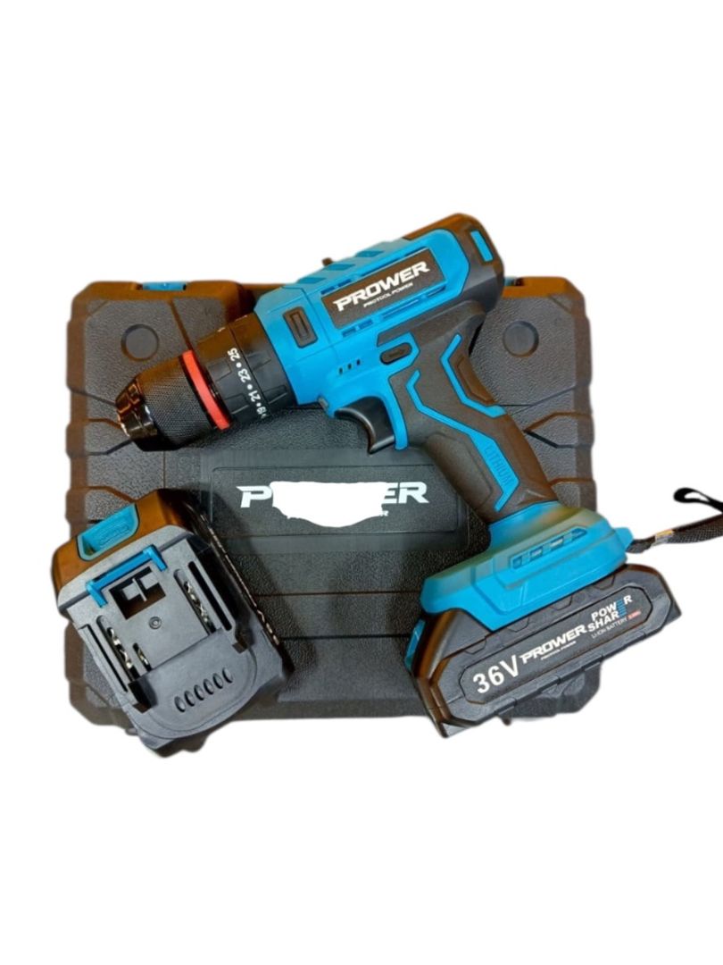 Percutor Taladro PROWER full batería pantalla LCD grande