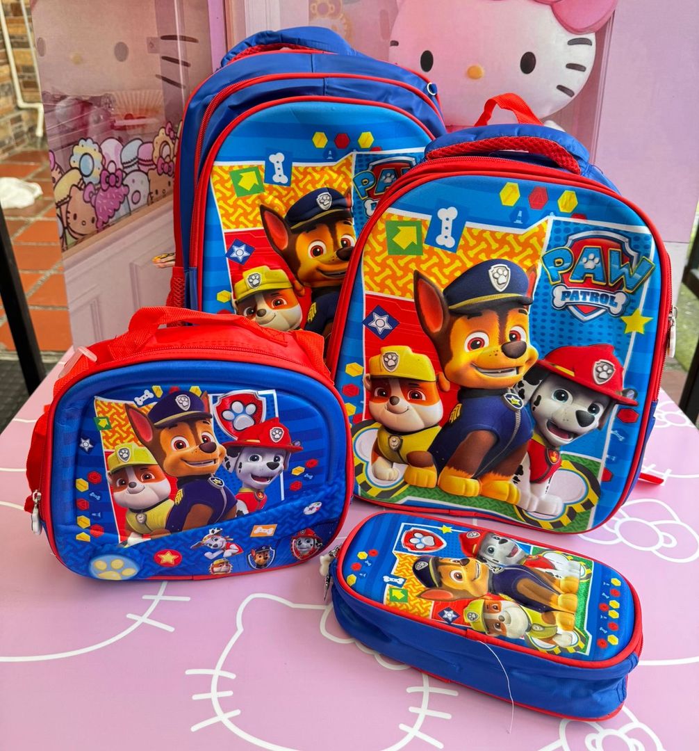 Combo escolar x4 niños 