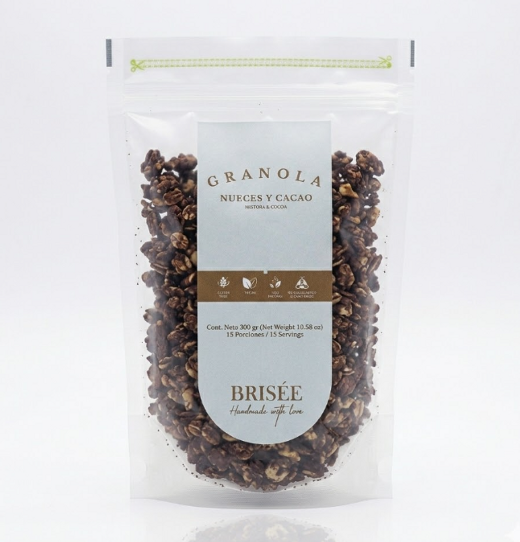 GRANOLA NUECES Y CACAO X 300GR BRISEE