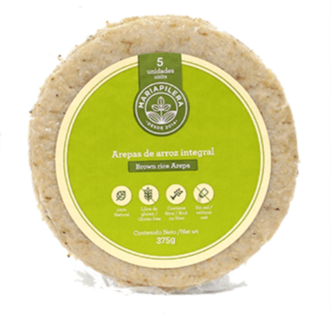 AREPA DE ARROZ INTEGRAL NATURAL X 5 UND
