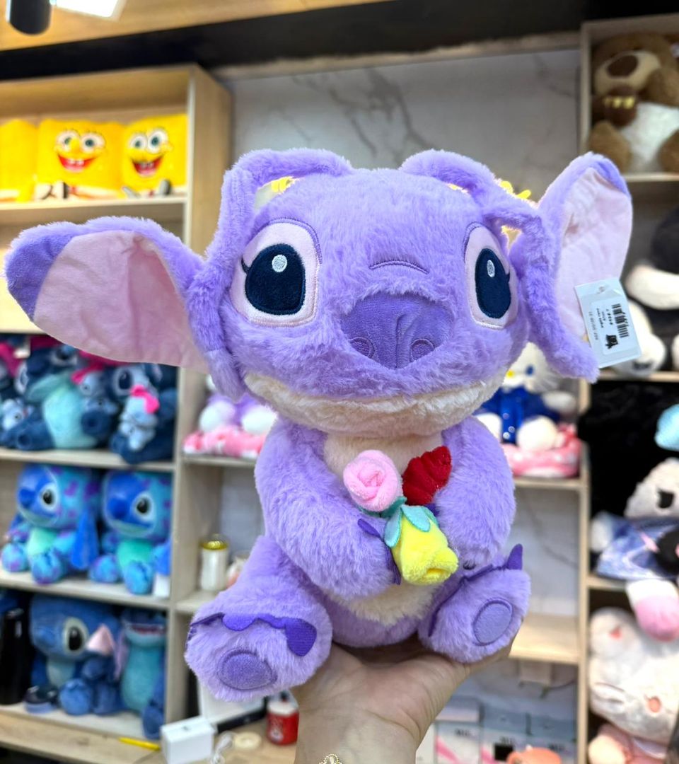 PELUCHE ANGELA MORADO RAMO 27cm