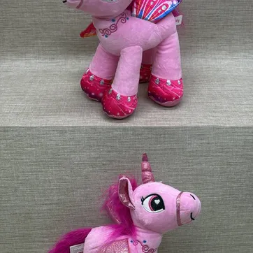 Imagen del producto UNICORNIO ROSA CON FUCSIA 27 CM